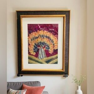 Farhana Hemming Metallic Watercolor Painting 2016 Beautiful Tree Design